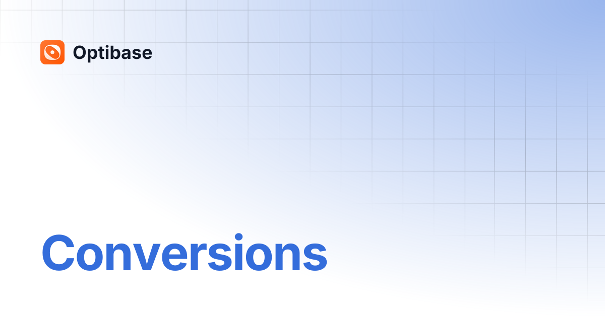 Conversions | Optibase